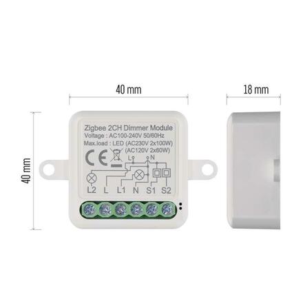 EMOS GoSmart modul stmívací IP-2112DZ, ZigBee, 2-kanálový H5108