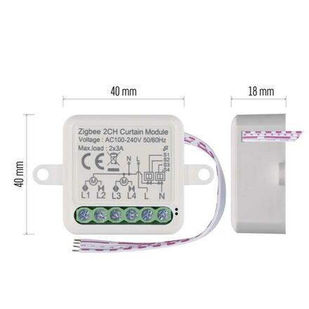 EMOS GoSmart modul motorický IP-2122CZ, ZigBee, 2-kanálový H5110