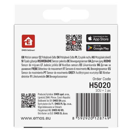 EMOS GoSmart PIR senzor (pohybové čidlo) IP20, ZigBee H5020