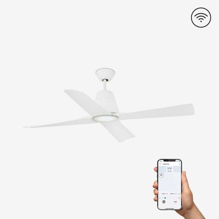 FARO TYPHOON M LED, bílá, stropní ventilátor s DC motorem SMART