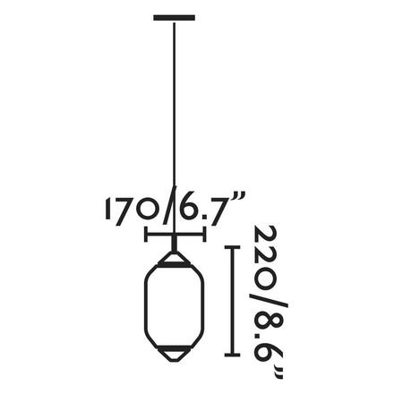 FARO SAIGON šedá/bílá, závěsné svítidlo R17