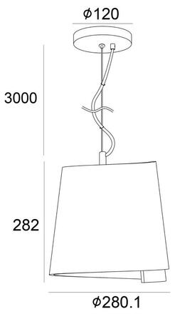 Deko-Light závěsné svítidlo Twister II 220-240V AC/50-60Hz E27 1x max. 40,00 W bílá 342145