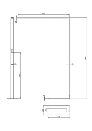 Deko-Light stojací svítidlo, Office Three Standard, Motion, 80 W, DIM, 4000 K, 220-240V 10100 lm 1240 mm tmavě černá RAL 9005 342230