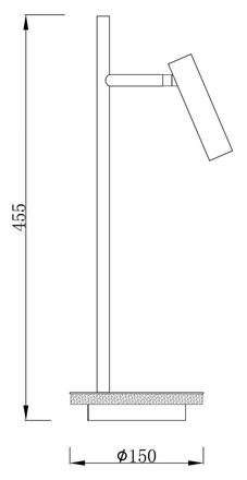 Deko-Light stolní lampa Brahe 220-240V AC/50-60Hz 8,50 W 3000 K 470 lm 455 bílá RAL 9016 346015