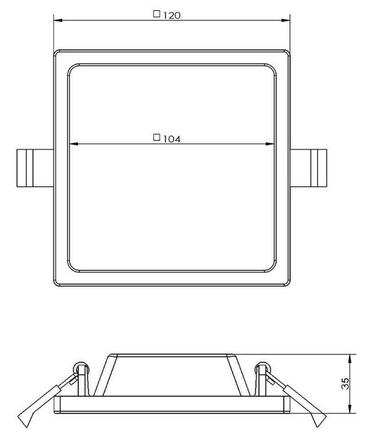 Deko-Light stropní vestavné svítidlo Alya 220-240V AC/50-60Hz 8,00 W 2700 K 540 lm 120 bílá RAL 9016  565321