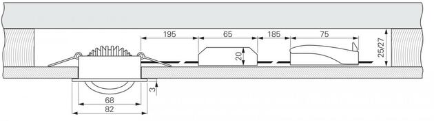 Deko-Light stropní vestavné svítidlo Dione, 230 V, DIM, 3000 K, bílá 220-240V AC/50-60Hz 8,50 W 3000 K 700 lm bílá 565355