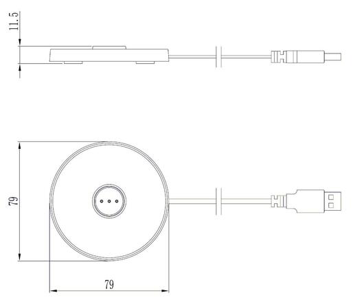 Deko-Light nabíjecí svítidlo - sada Canis Mini terakota + nabíjecí základna 620204