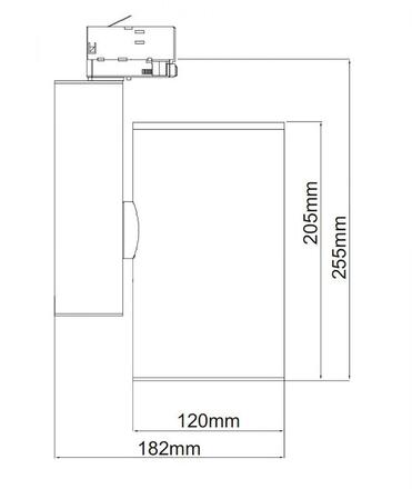 Deko-Light kolejnicový systém 3-fázový 230V Aaron 220-240V AC/50-60Hz 79,00 W 3000K bílá 255  707092