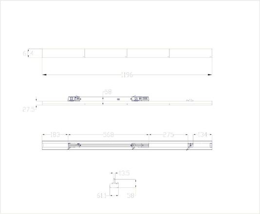 Deko-Light 3-fázové svítidlo - lineární Pro 120, 40 W, DALI, 3000/3500/4000 K, bílá 707223