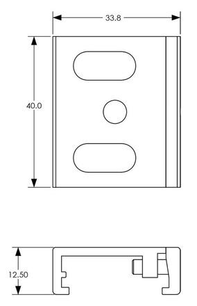 Deko-Light kolejnicový systém 3-fázový 230V D Line montážní držák na strop Flex šedá RAL 7040 40  710064