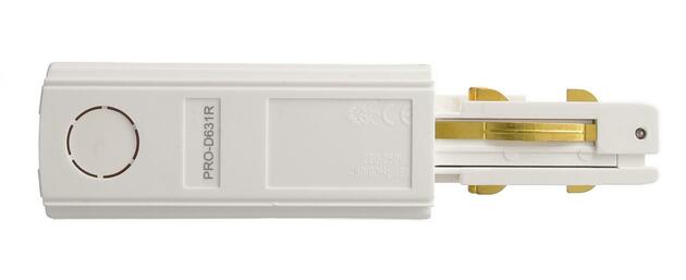 Deko-Light 3-fázový kolejnicový systém - D Line DALI elektrické napájení pravé, bílá 710516