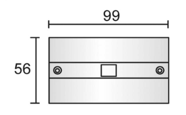 Deko-Light 3-fázový kolejnicový systém - D Line DALI vestavný krycí panel prodlužovací spojení, černá 710522