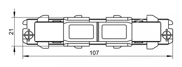 Deko-Light 3-fázový kolejnicový systém - D Line DALI elektrická spojka, bílá 710525