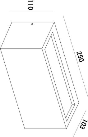 Light Impressions Kapego nástěnné přisazené svítidlo Rilongo B 220-240V AC/50-60Hz E27 1x max. 18,00 W 250 mm hnědá 730331