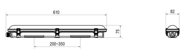 Deko-Light prachotěsné svítidlo Tri Proof Basic, 18 W, 4000 K, 220-240V 2520 lm 610 mm 730483