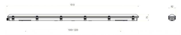 Deko-Light prachotěs - Tri Proof Basic, 30 W, 4000 K, šedá 730511