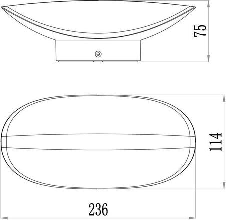 Deko-Light nástěnné přisazené svítidlo Avior 220-240V AC/50-60Hz 12,70 W 3000 K 925 lm 236 tmavěšedá 731078