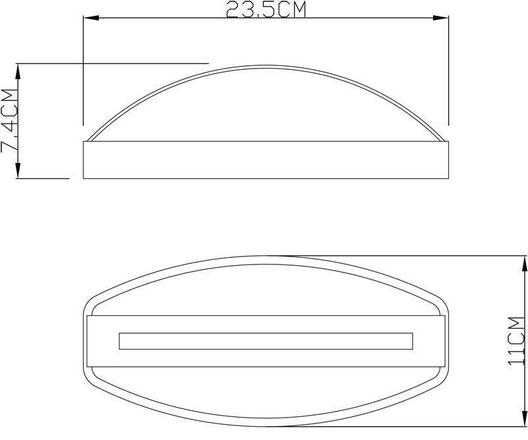 Deko-Light nástěnné přisazené svítidlo Eridani II 220-240V AC/50-60Hz 13,00 W 3000 K 530 lm 235 tmavěšedá 731093