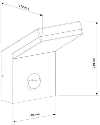 Deko-Light nástěnné přisazené svítidlo Tucanae Motion 110-240V AC/50-60Hz 18,00 W 3000 K 1650 lm 140 mm tmavěšedá 731133