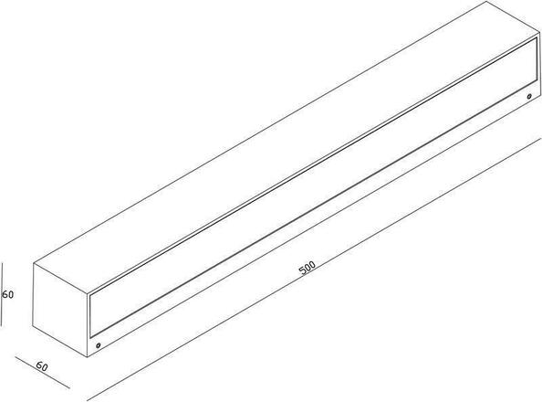 Deko-Light nástěnné přisazené svítidlo lineární I Single 220-240V AC/50-60Hz 14,00 W 3000 K 1230 lm 500 tmavěšedá 731134