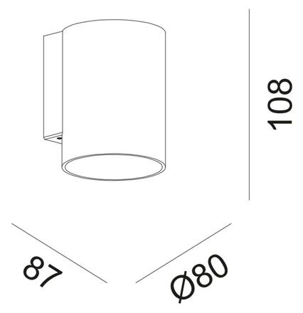 Deko-Light nástěnné přisazené svítidlo - Can IP65, 1x 7,5 W GU10, bílá 731223