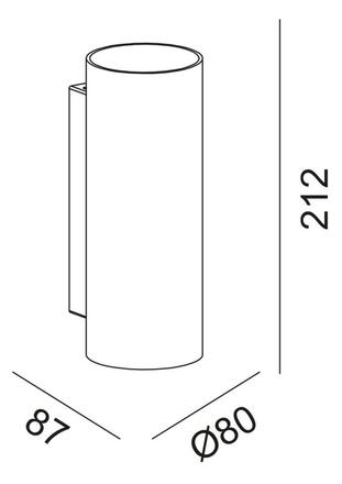 Deko-Light nástěnné přisazené svítidlo - Can IP65 up & down, 2x 7,5 W GU10, černá 731226