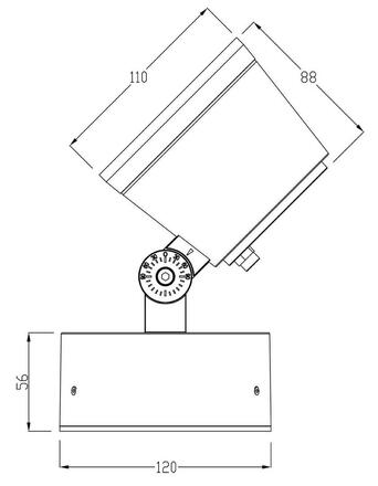 Deko-Light podlahové a nástěnné a stropní svítidlo Colt 16W RGBW 24V DC 16,00 W 5500 K 950 lm 88 černošedá RAL 7021 732124