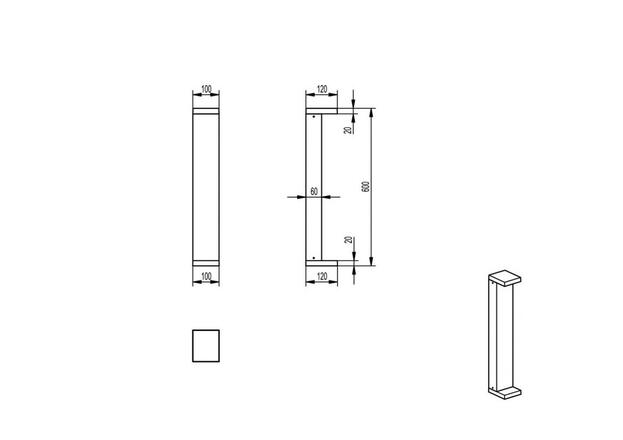 Deko-Light stojací svítidlo, Lerna 1000, 7,4 W, 3000/4000K, 220-240V 516 lm tmavěšedá IP65 733072