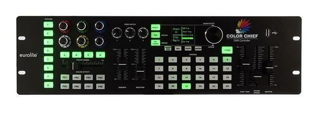 Light Impressions EUROLITE řídící jednotka DMX LED Color Chief řídící jednotka 100-240V AC/50-60Hz DMX512 240 CH  843047
