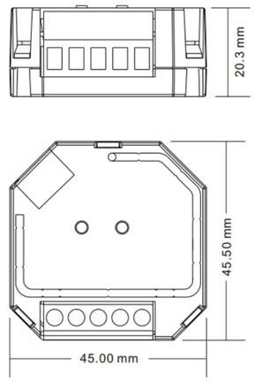 Deko-Light stmívač vysokonapěťový, DALI - DALI, Triac-stmívač, 100-240V, 400W, IP20 843340