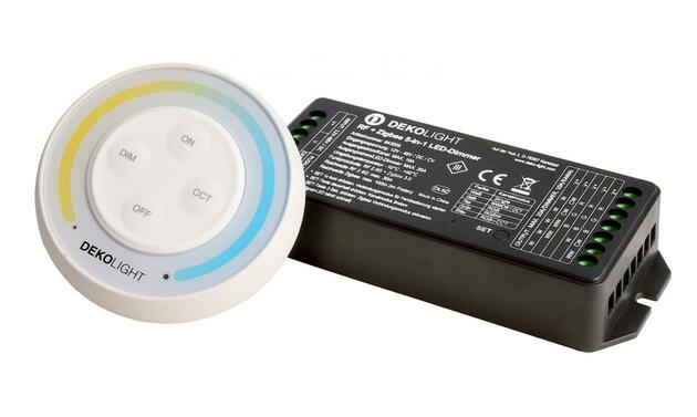 Deko-Light RF-smart, startovací sada LED Single/CCT, 12-48V, 20A vč. dálkového ovládání RF / Zigbee 3.0 / Intelli-Push 843501