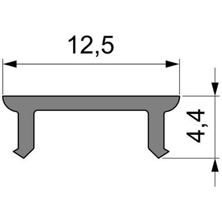 Light Impressions Reprofil kryt P-01-08 matt 75% průhlednost 1000 mm 983002