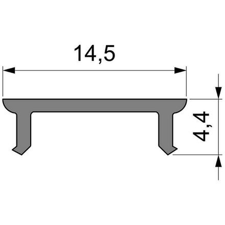 Light Impressions Reprofil kryt P-01-10 matt 75% průhlednost 1000 mm 983012