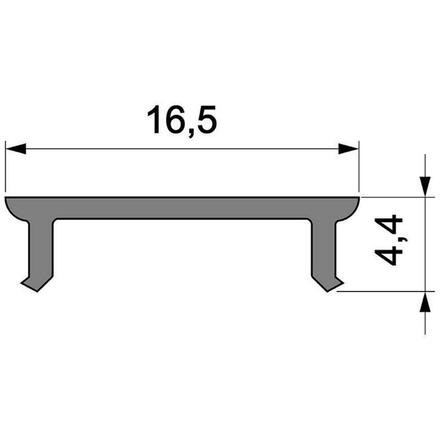 Light Impressions Reprofil kryt P-01-12 matt 75% průhlednost 1000 mm 983022