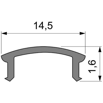 Light Impressions Reprofil kryt F-01-10 matt 75% průhlednost 1000 mm 983512