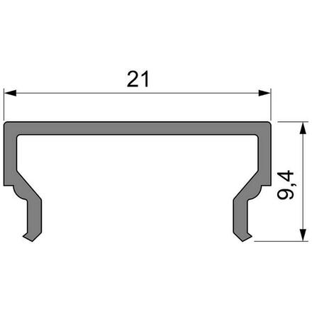 Light Impressions Reprofil kryt H-01-15 matt 75% průhlednost 2000 mm 984033