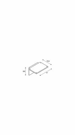 BIG WHITE LED SENSOR WL LED venkovní nástěnné nástavbové svítidlo, IP44, antracit, 3000K 1001969