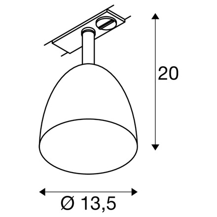 BIG WHITE (SLV) PARA CONE 14 svítidlo 1fázový systém, GU10, černá/zlatá 1008052