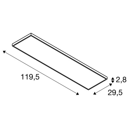 BIG WHITE (SLV) PANEL C 1200 34 W 830/840 UGR 1008605