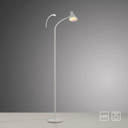 JUST LIGHT LED stojací svítidlo bílé s vypínačem flexibilně nastavitelné vhodné pro práci 3000K LD 11249-16