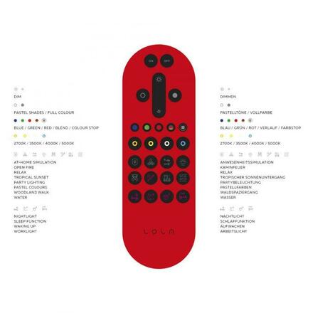 LEUCHTEN DIREKT is JUST LIGHT LED stropní svítidlo, Smart Home, LOLAsmart, CCT, RGB, stmívatelné, dálkový ovladač, 6-ramenné MEDION RGB+2700-5000K