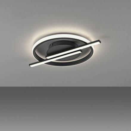 JUST LIGHT LED stropní svítidlo černé moderní design paměťová funkce SimplyDim 3000K LD 14130-18