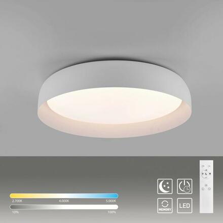 JUST LIGHT LED stropní svítidlo bílé průměr 58cm stmívatelné dálkový ovladač CCT 2700-5000K LD 14216-16