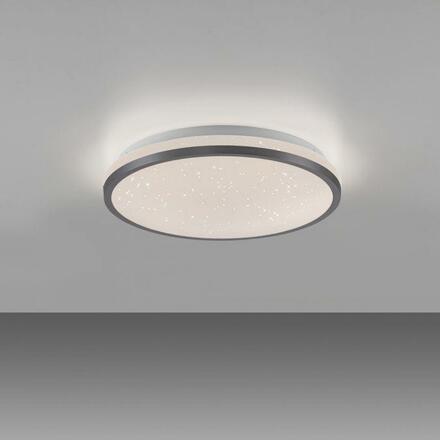 JUST LIGHT LED stropní svítidlo průměr 28cm černé hvězdné nebe krokově stmívatelné 3000K LD 14293-18