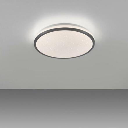 JUST LIGHT LED stropní svítidlo průměr 28cm černé hvězdné nebe krokově stmívatelné 3000K LD 14293-18