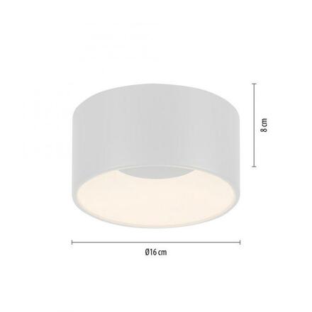 JUST LIGHT LED stropní svítidlo bílé průměr 16cm stmívatelné SimplyDim 3000K LD 14325-16