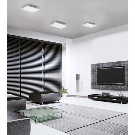 LEUCHTEN DIREKT is JUST LIGHT LED panel svítidlo, stropní svítidlo, 30x30cm, stmívatelné, Smart Home, MEDION RGB+3000-5000K