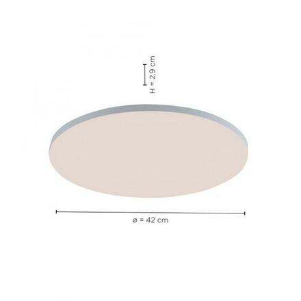 LEUCHTEN DIREKT is JUST LIGHT LED stropní svítidlo, bílé, CCT, RGB, dálkový ovladač, stmívatelné 2700-5000K