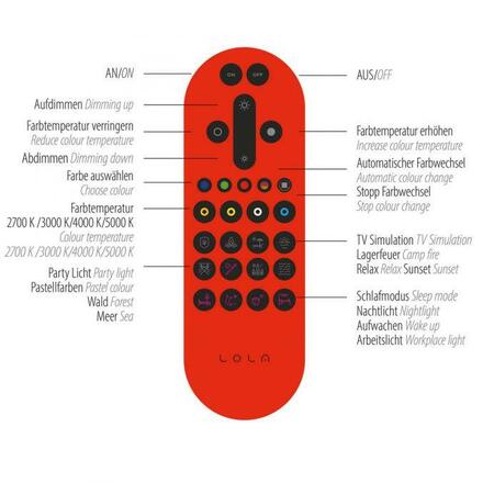 JUST LIGHT LED nástěnné svítidlo antracit Smarthome dálkový ovladač stmívatelné s aplikací Tuya RGB/2700-5000K LD 16488-13