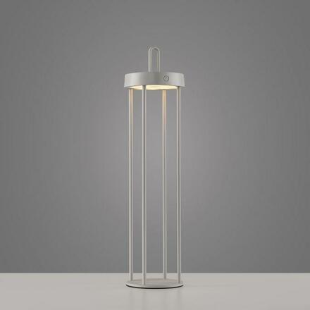 JUST LIGHT LED stolní lampa na baterie mobilní 50cm dotykový stmívač IP44 zahradní svítidlo 2700K LD 19301-40